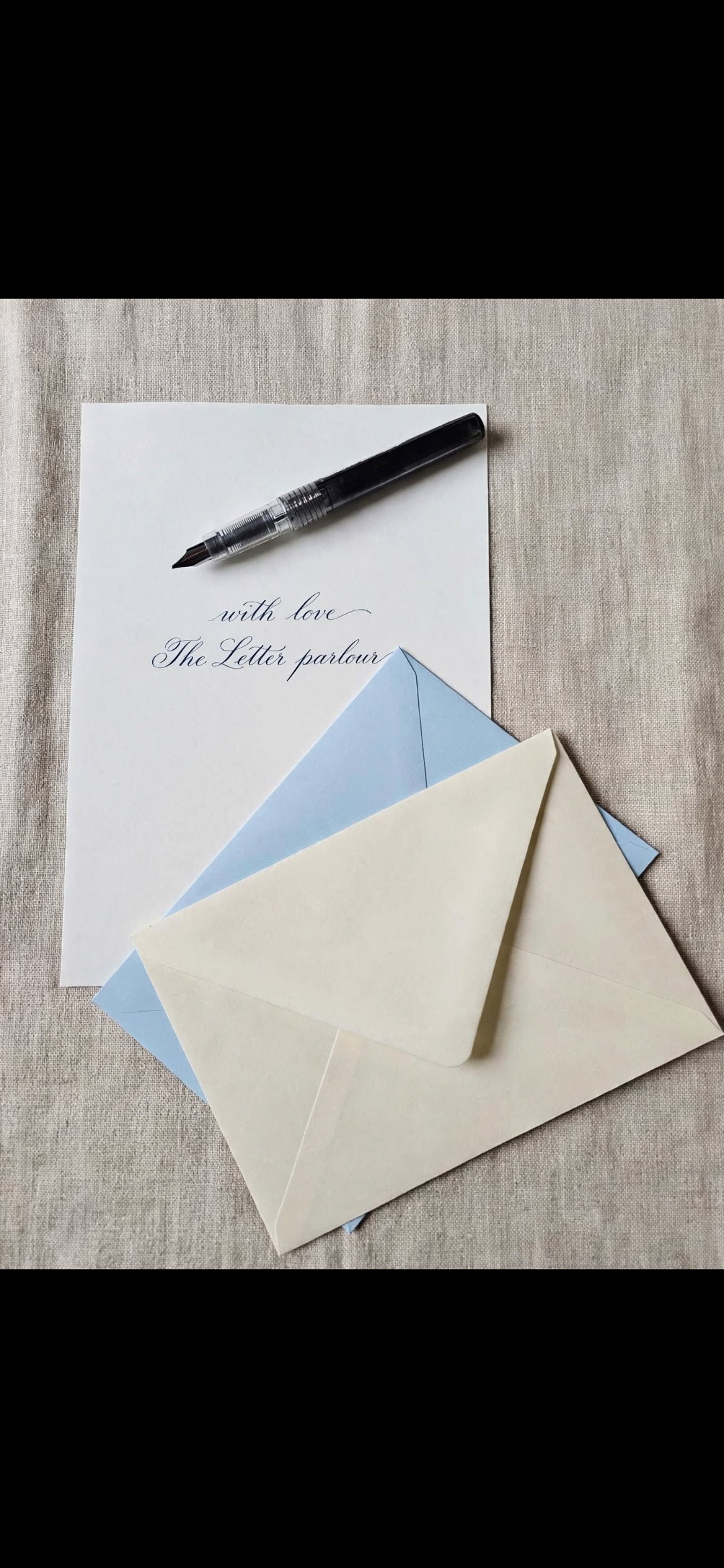 The Letter Parlour monthly letter with stationery and envelope